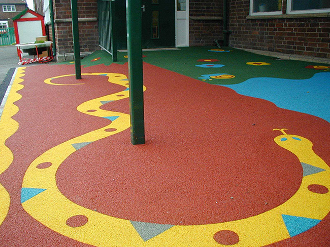 無為縣南惠幼兒園1780平方塑膠顆粒